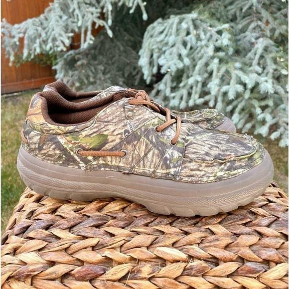 Men's Lightweight Moc Toe Lace-up Camouflage Camo Water Sneaker & River Shoes - Picture 10 of 10